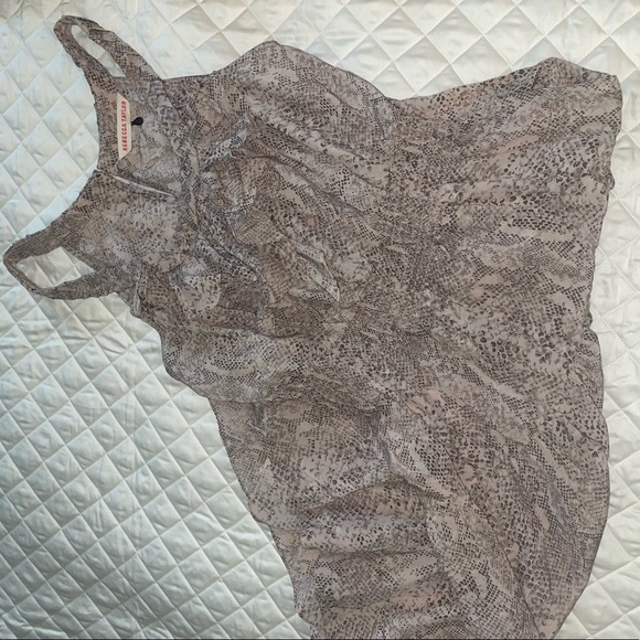 Rebecca Taylor Midi Braided Snakeskin Dress - Picture 2 of 5